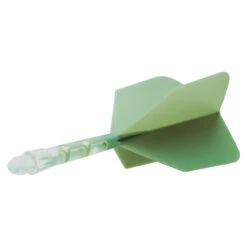 Cuesoul Rost T19 Integrated Dart Shaft And Flights - Big Wing - Clear With Green Flight 15 Cuesoul Rost T19 Integrated Dart Shaft And Flights - Big Wing - Clear With Green Flight -Dart Shop cuesoul rost t19 clear green medium 2