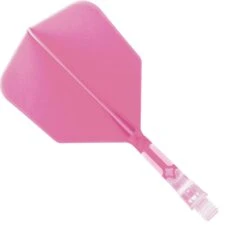Cuesoul Rost T19 Integrated Dart Shaft And Flights - Big Wing - Clear With Pink Flight -Dart Shop cuesoul rost t19 clear pink short 1