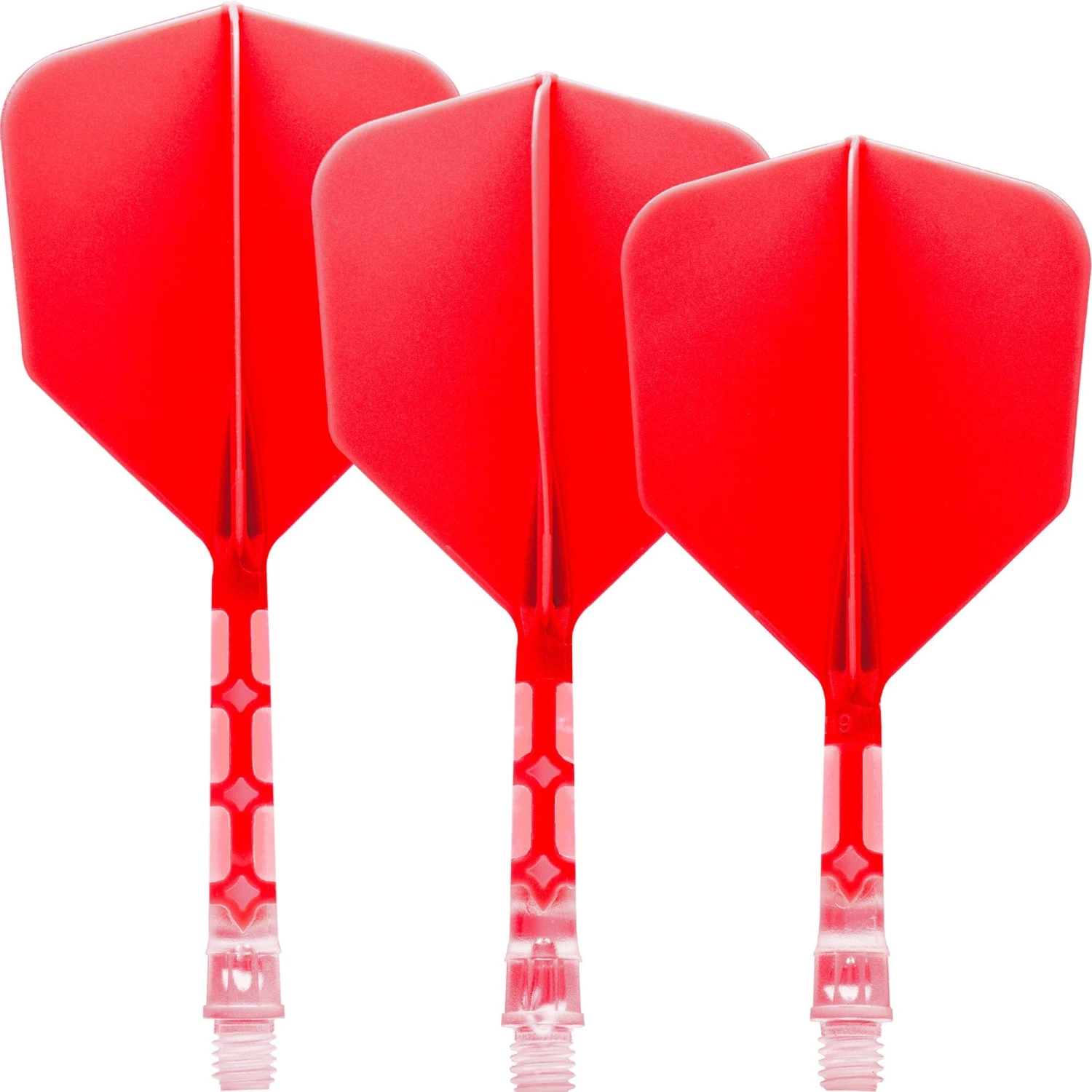 Cuesoul Rost T19 Integrated Dart Shaft And Flights - Big Wing - Clear With Red Flight 2 Cuesoul Rost T19 Integrated Dart Shaft And Flights - Big Wing - Clear With Red Flight - Image 2