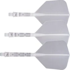 Cuesoul Rost T19 Integrated Dart Shaft And Flights - Big Wing - Clear With Clear Flight -Dart Shop cuesoul rost t19 clear transparent gallery 2