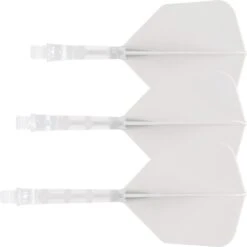*Cuesoul Rost T19 Integrated Dart Shaft And Flights - Big Wing - Clear With White Flight 11 *Cuesoul Rost T19 Integrated Dart Shaft And Flights - Big Wing - Clear With White Flight -Dart Shop cuesoul rost t19 clear white gallery 2