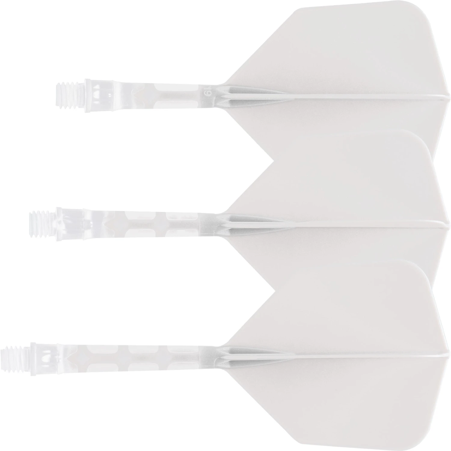 *Cuesoul Rost T19 Integrated Dart Shaft And Flights - Big Wing - Clear With White Flight 3 *Cuesoul Rost T19 Integrated Dart Shaft And Flights - Big Wing - Clear With White Flight - Image 3