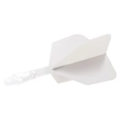 *Cuesoul Rost T19 Integrated Dart Shaft And Flights - Big Wing - Clear With White Flight 16 *Cuesoul Rost T19 Integrated Dart Shaft And Flights - Big Wing - Clear With White Flight -Dart Shop cuesoul rost t19 clear white short 2