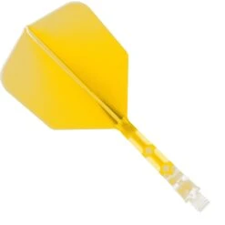 Cuesoul Rost T19 Integrated Dart Shaft And Flights - Big Wing - Clear With Yellow Flight -Dart Shop cuesoul rost t19 clear yellow medium 1