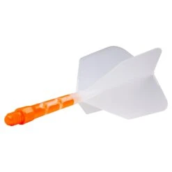 *Cuesoul Rost T19 Integrated Dart Shaft And Flights - Big Wing - Orange With Clear Flight -Dart Shop cuesoul rost t19 orange clear medium 2