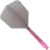 *Cuesoul Rost T19 Integrated Dart Shaft And Flights - Big Wing - Pink With Grey Flight