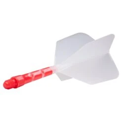*Cuesoul Rost T19 Integrated Dart Shaft And Flights - Big Wing - Red With Clear Flight -Dart Shop cuesoul rost t19 red clear medium 2
