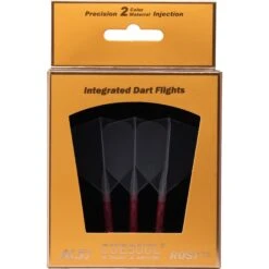 *Cuesoul Rost T19 Integrated Dart Shaft And Flights - Big Wing - Red With Clear Flight -Dart Shop cuesoul rost t19 red clear pack 1