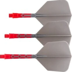 Cuesoul Rost T19 Integrated Dart Shaft And Flights - Big Wing - Red With Grey Flight -Dart Shop cuesoul rost t19 red grey gallery 2 6e1c38bb 45ae 4502 beeb 2a3183b34c6c