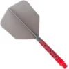 Cuesoul Rost T19 Integrated Dart Shaft And Flights - Big Wing - Red With Grey Flight