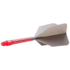 Cuesoul Rost T19 Integrated Dart Shaft And Flights - Big Wing - Red With Grey Flight -Dart Shop cuesoul rost t19 red grey long 2 14a46c75 7994 44ec 9881 02ccc80cff15