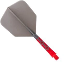 Cuesoul Rost T19 Integrated Dart Shaft And Flights - Big Wing - Red With Grey Flight -Dart Shop cuesoul rost t19 red grey medium 1