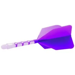 Cuesoul Rost T19 Integrated Dart Shaft And Flights - Big Wing - White With Purple Flight -Dart Shop cuesoul rost t19 white purple long 2