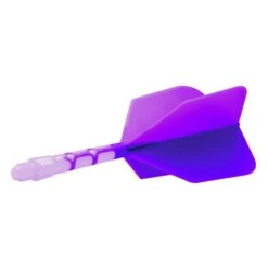 Cuesoul Rost T19 Integrated Dart Shaft And Flights - Big Wing - White With Purple Flight -Dart Shop cuesoul rost t19 white purple medium 2