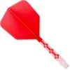 Cuesoul Rost T19 Integrated Dart Shaft And Flights - Big Wing - White With Red Flight