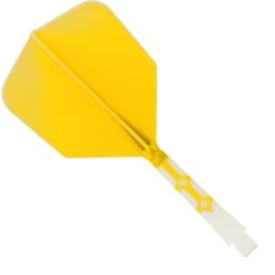 Cuesoul Rost T19 Integrated Dart Shaft And Flights - Big Wing - White With Yellow Flight -Dart Shop cuesoul rost t19 white yellow medium 1 1c3c74be e7f1 4871 98df 19de83429a57
