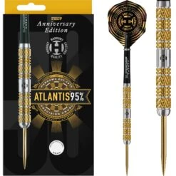 Harrows Atlantis Darts - Steel Tip - 95% - Anniversary Edition - Gold Titanium