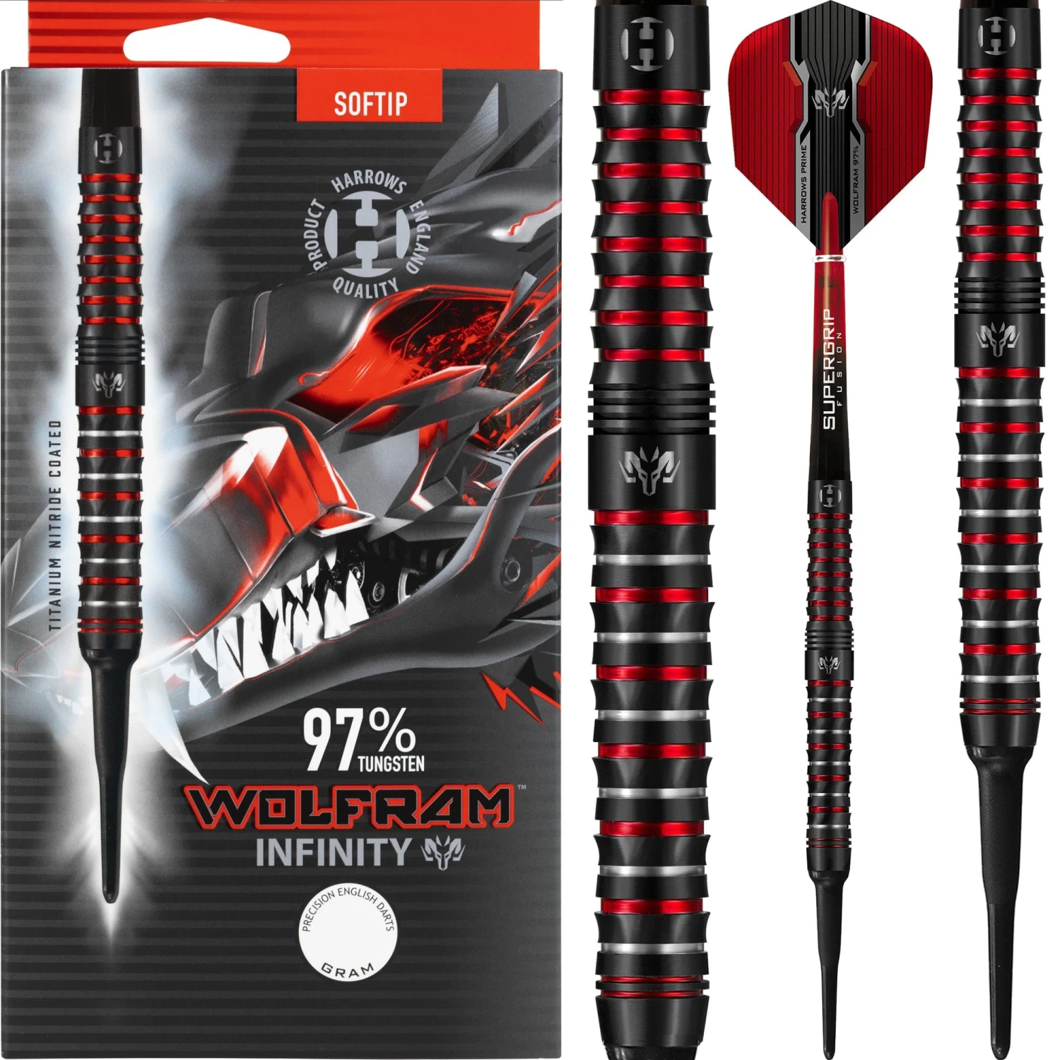 Harrows Wolfram Darts - Soft Tip Tungsten - Infinity 2 Harrows Wolfram Darts - Soft Tip Tungsten - Infinity - Image 2