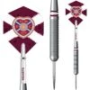 Heart Of Midlothian FC - Official Licensed - Hearts - Steel Tip Darts - Brass - 22g
