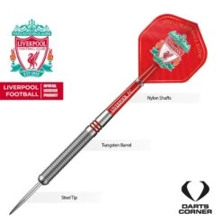 Liverpool FC Darts - Steel Tip Tungsten - Official Licensed - LFC - 24g -Dart Shop liverpool fc darts steel tungsten d1414 3