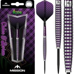 Mission Chloe OBrien Darts - Steel Tip - 95% - Electro Purple -Dart Shop mission chloe obrien steel tip darts 1 323446f4 574d 4c5d a1b5 6cb74c79a537
