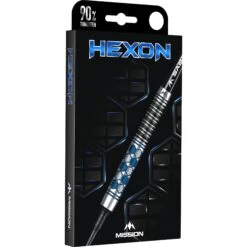 Mission Hexon Darts - Soft Tip - 90% - Blue PVD -Dart Shop mission hexon soft tip darts pack 5