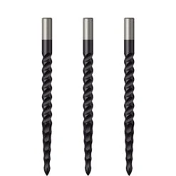 *Mission Lunar CS Dart Points - Spare Points - Rough Cut - Black -Dart Shop mission lunar points cs black 36mm
