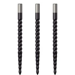 *Mission Lunar CS Dart Points - Spare Points - Rough Cut - Black -Dart Shop mission lunar points cs black 38mm