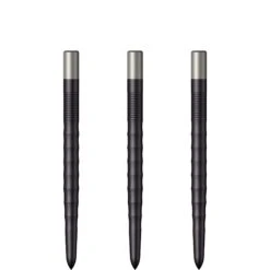 Mission Ripple Dart Points - Steel Tip Replacement Points - Black -Dart Shop mission ripple dart points black 32mm 3