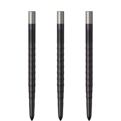 Mission Ripple Dart Points - Steel Tip Replacement Points - Black -Dart Shop mission ripple dart points black 36mm 3