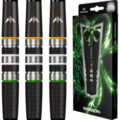 Mission Robyn Byrne Darts - Soft Tip - 90% - Black Titanium -Dart Shop mission robin byrne soft tip darts 6