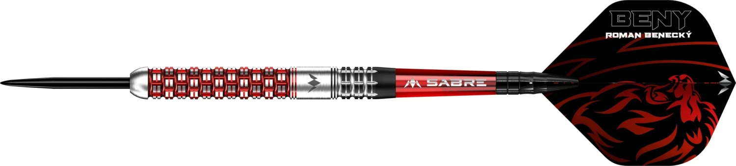 Mission Roman Benecky Darts - Steel Tip - Black & Red 2 Mission Roman Benecky Darts - Steel Tip - Black & Red - Image 2