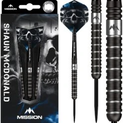 Mission Shaun McDonald Darts - Steel Tip - 95% - Black PVD -Dart Shop mission shaun mcdonald steel tip darts pack 1