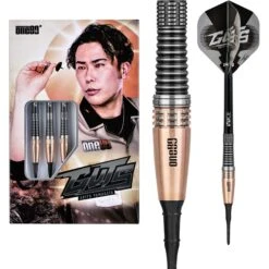 *One80 Akito Yamagata Darts - Soft Tip - Guts - Signature Darts - Black & Gold -Dart Shop one80 akito yamagata darts soft d4664 9273 2