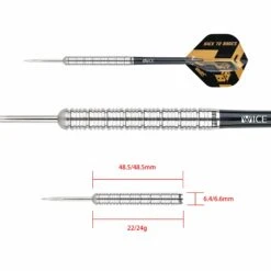 One80 Back To Basic Darts - Steel Tip - EBS - Natural - Ringed -Dart Shop one80 backtobasics ebs steel tip 22 24 4