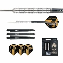 One80 Back To Basic Darts - Steel Tip - EBS - Natural - Ringed -Dart Shop one80 backtobasics ebs steel tip 22 24 5
