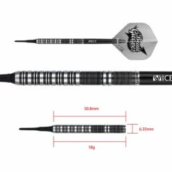*One80 Beau Greaves Darts - Soft Tip - HD - Black & Silver 11 *One80 Beau Greaves Darts - Soft Tip - HD - Black & Silver -Dart Shop one80 beau greaves soft tip hd 5