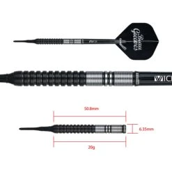 One80 Beau Greaves Darts - Soft Tip - VHD - Black Edition -Dart Shop one80 beau greaves soft tip vhd 5