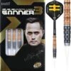 One80 Gunner III Darts - Soft Tip - Lourence Ilagan - Black & Rose Gold