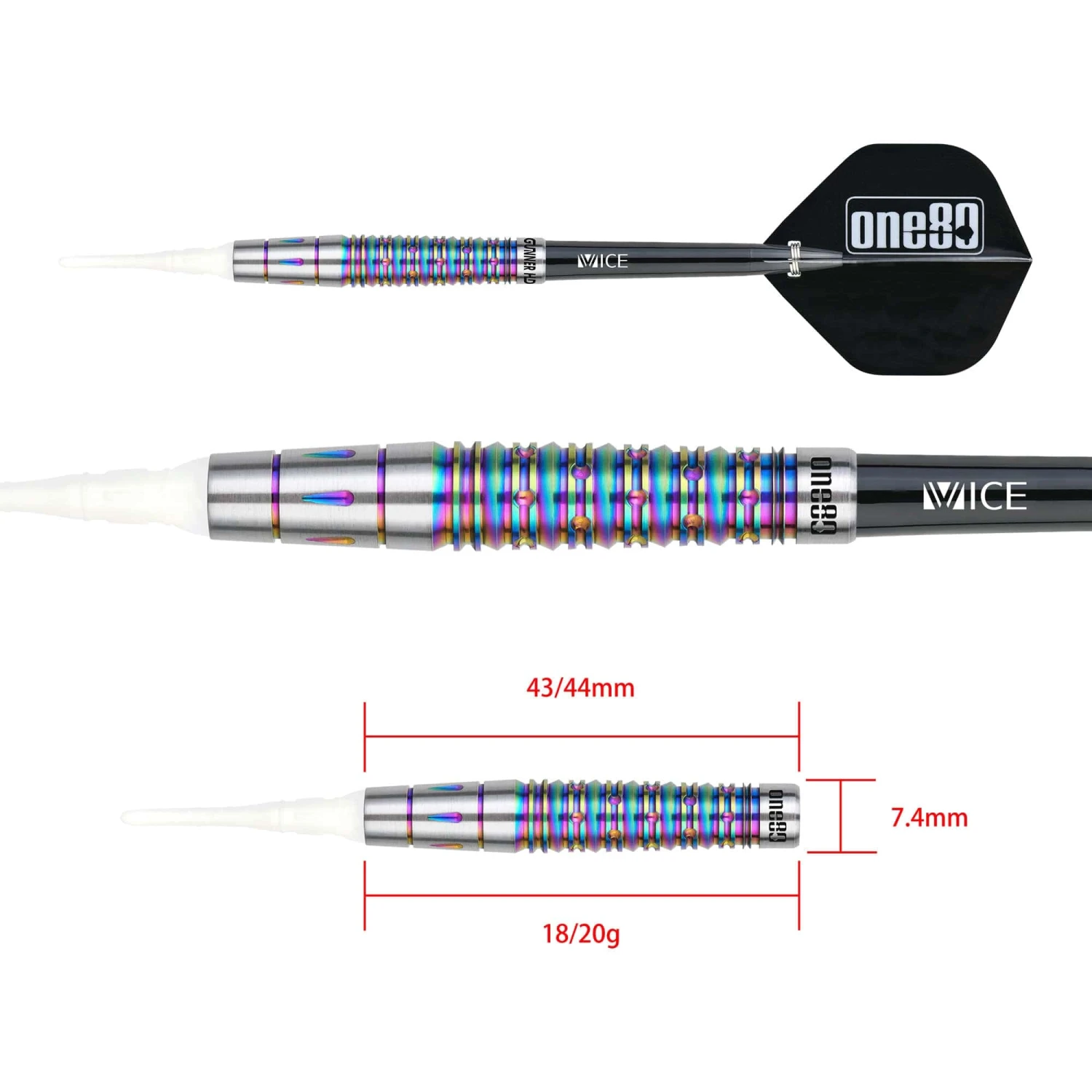 One80 Gunner Darts - Soft Tip - HD - Lourence Ilagan - Chameleon 7 One80 Gunner Darts - Soft Tip - HD - Lourence Ilagan - Chameleon - Image 7