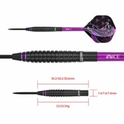 One80 Jelle Klaasen HD Darts - Steel Tip - The Cobra - Black -Dart Shop one80 jelle klaasen hd darts steel d4636 9326 4