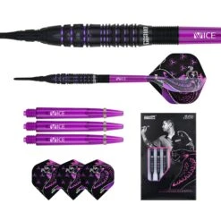 One80 Jelle Klaasen VHD Darts - Soft Tip - The Cobra - Black -Dart Shop one80 jelle klaasen vhd darts soft d4642 9324 3