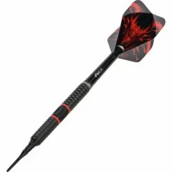 One80 Jim Williams Darts - Soft Tip - Black & Red -Dart Shop one80 jim williams darts soft tip 9167 2