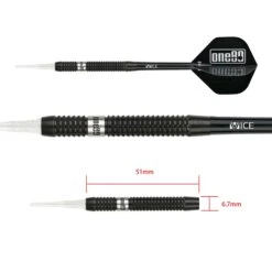 *One80 Jondy Chong Darts - Soft Tip - V2 - The Gold Scorpion - Black - 21g -Dart Shop one80 jonny chong II darts soft tip 9130 5