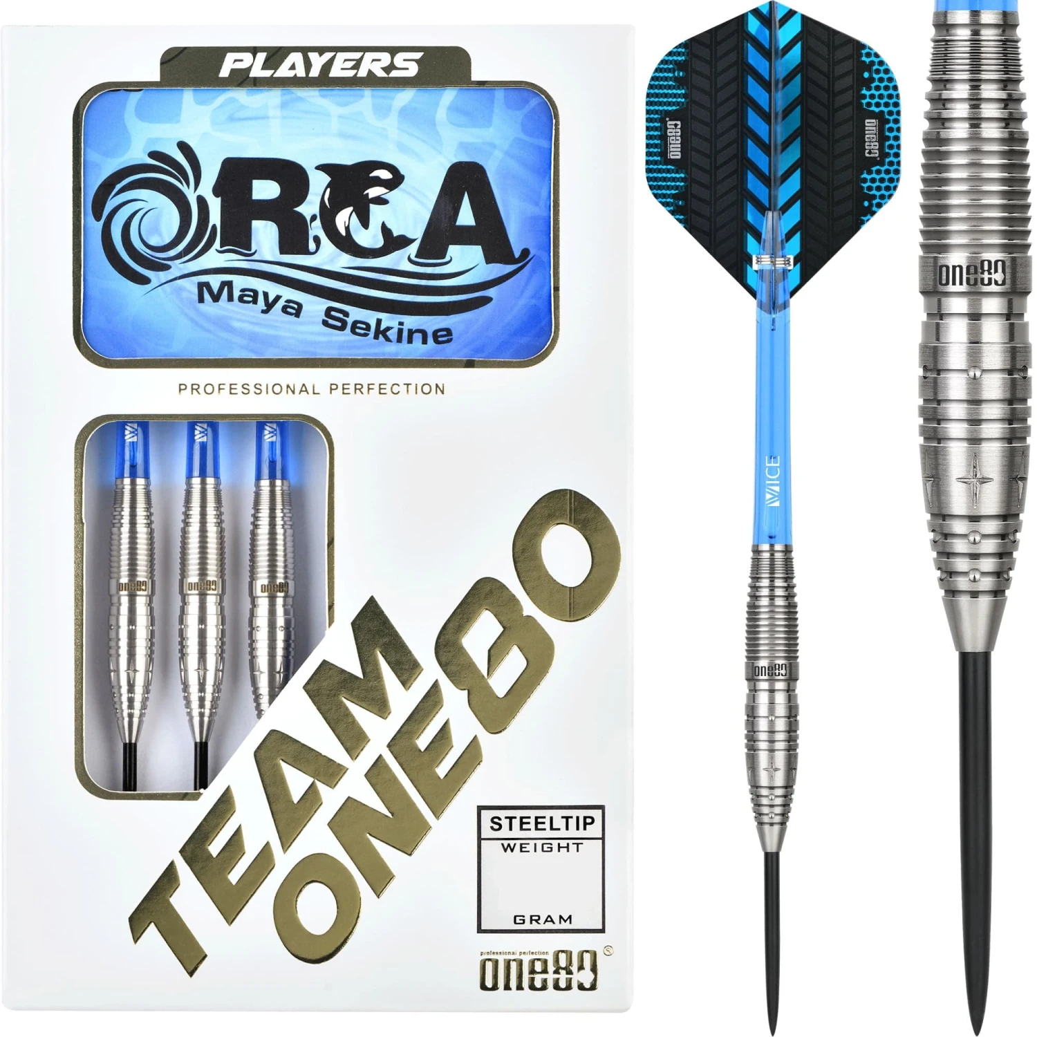 One80 Maya Sekine Darts - Steel Tip - Orca 1 One80 Maya Sekine Darts - Steel Tip - Orca