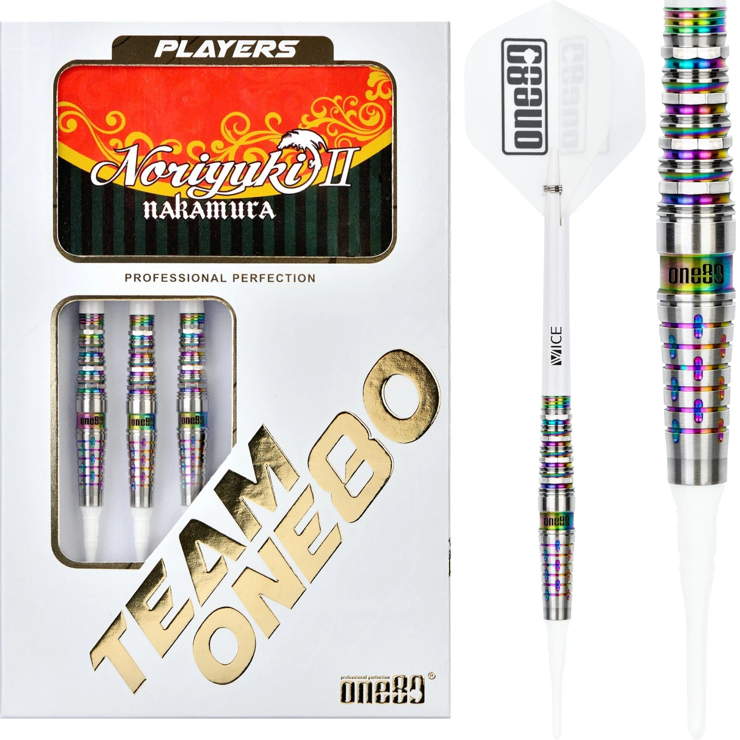 *One80 Noriyuki Nakamura Darts - Soft Tip - V2 - Chameleon 1 *One80 Noriyuki Nakamura Darts - Soft Tip - V2 - Chameleon