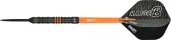 One80 Raise B Darts - Steel Tip - Black - Orange Rings -Dart Shop one80 raise b steel darts orange 9104 dart