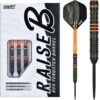 One80 Raise B Darts - Steel Tip - Black - Orange Rings