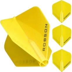 Robson Plus Dart Flights - For All Shafts - Std No2 -Dart Shop robson plus standard dart flights 51735 yellow 4
