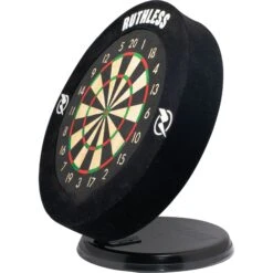 Ruthless Mini Desktop Dartboard - 6 Inch - Desk Version Or Wall Mountable - Complete With Darts -Dart Shop ruthless mini dartboard single 6
